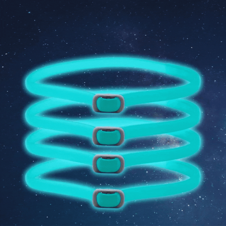 "Leuchtendes Floh- und Zeckenhalsband für Katzen & kleine Hunde, 8 Monate Schutz, erhöht Sichtbarkeit bei Nacht, wasserfest."