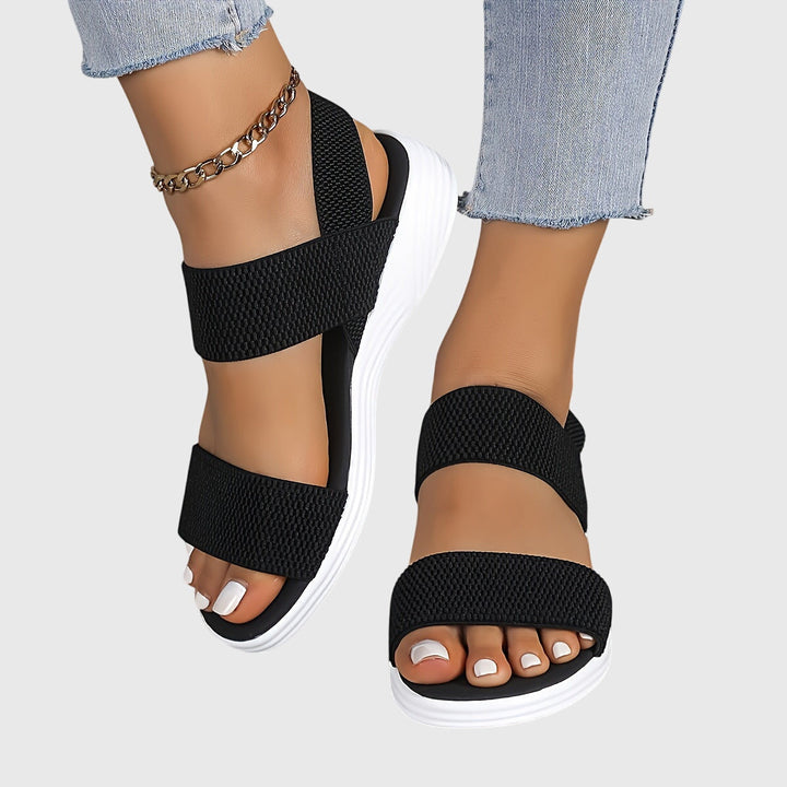 Women's comfortable footwear: orthopedic sandals with adjustable straps & arch support for daily wear.