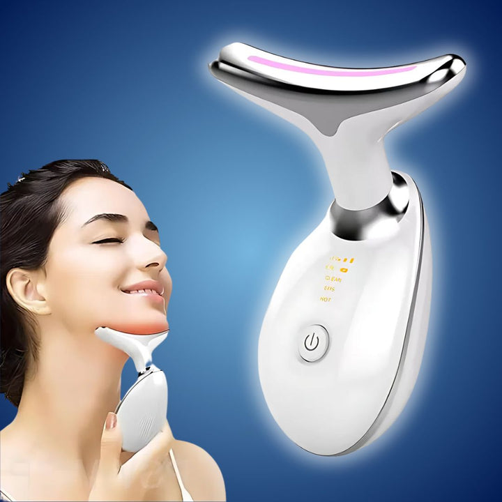 "LumiLift EMS Gesichtsformer – Kompakt, elegantes Schwarz/Weiß, EMS Mikrostrom, Hautstraffung, Anti-Aging Gerät"