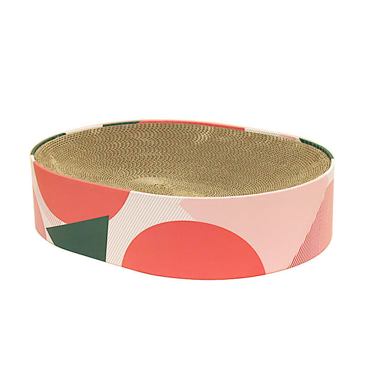 Cat comfort redefined with this eco-friendly cardboard scratcher bed, a must-have for modern pet homes.