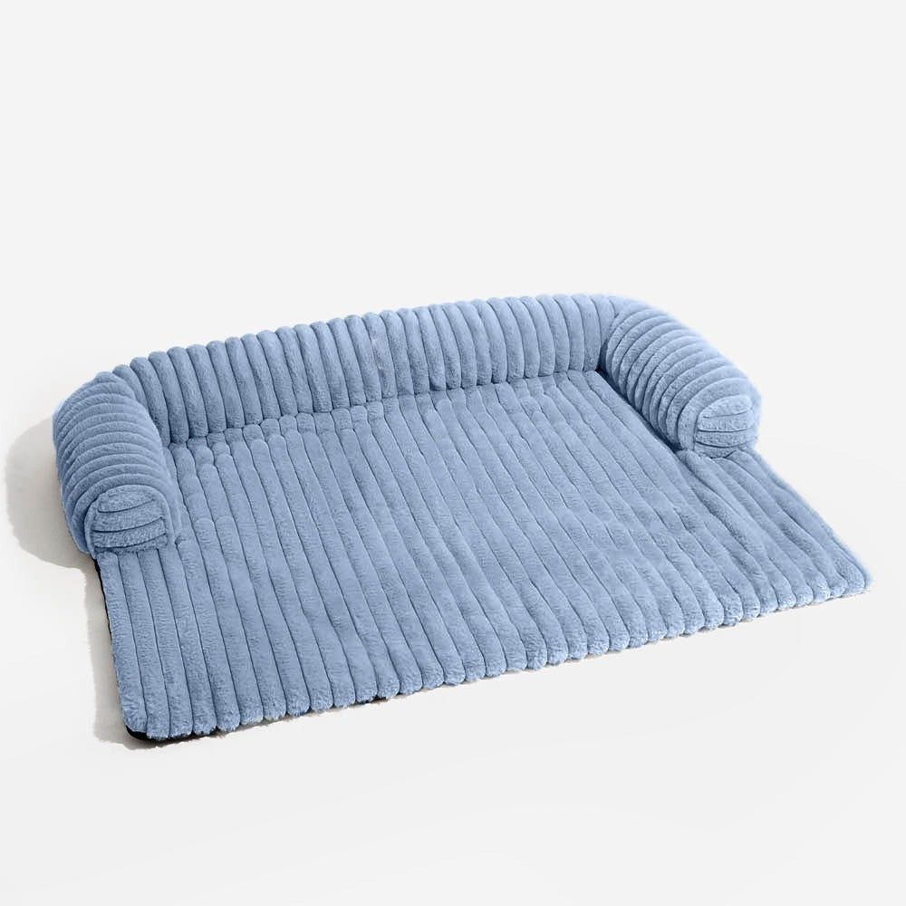 Light colored pet sofa protector blanket, machine washable dog mat, perfect for large sofas