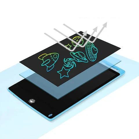 "Magisches Zeichenbrett für Kinder, leuchtend bunt, wiederverwendbar, leicht und tragbar fürs kreative Malen."