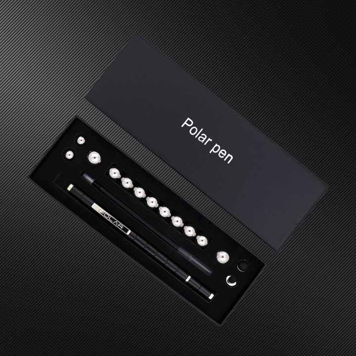 "Magnetischer Fidget Pen für Stressabbau, Silber, kombiniert Stift und Spielzeug für mehr Produktivität und Kreativität"