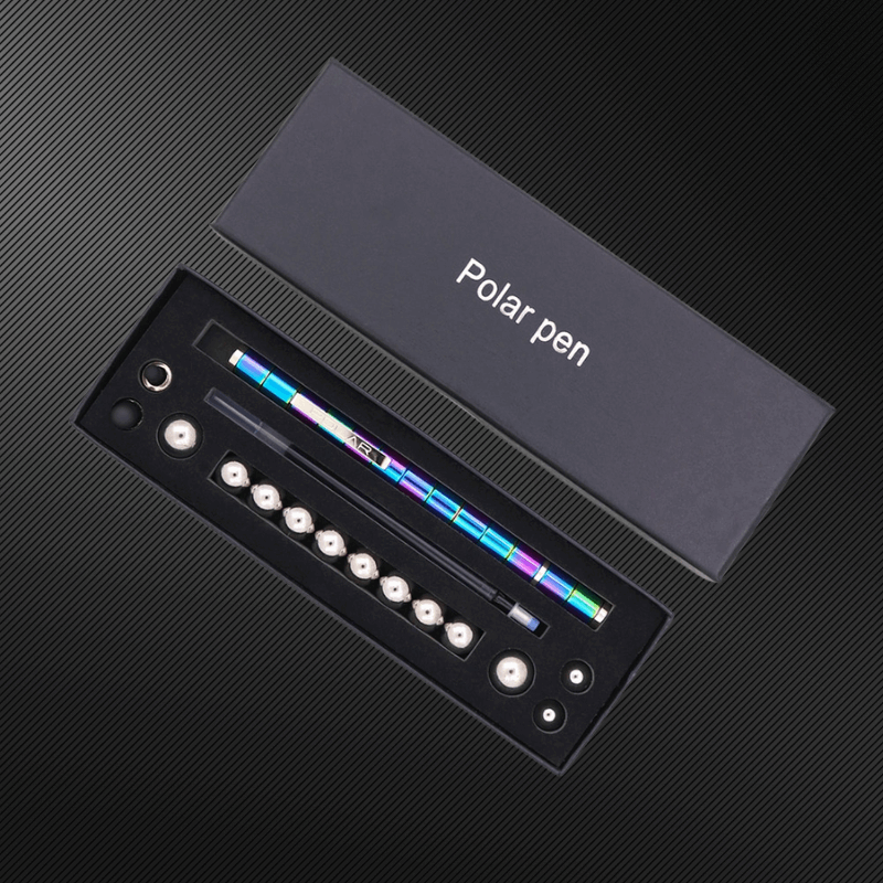 "Magnetischer Fidget Pen für Stressabbau, Silber, kombiniert Stift und Spielzeug für mehr Produktivität und Kreativität"