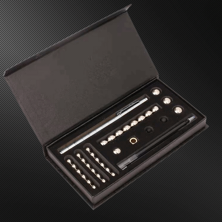 "Magnetischer Fidget Pen für Stressabbau, Silber, kombiniert Stift und Spielzeug für mehr Produktivität und Kreativität"