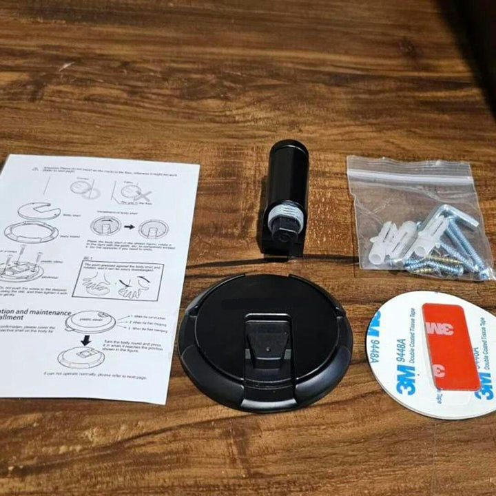 Magnetischer Türstopper ohne Bohren, starke Magnetkraft, elegantes Design, selbstklebend, geeignet für innen/außen.