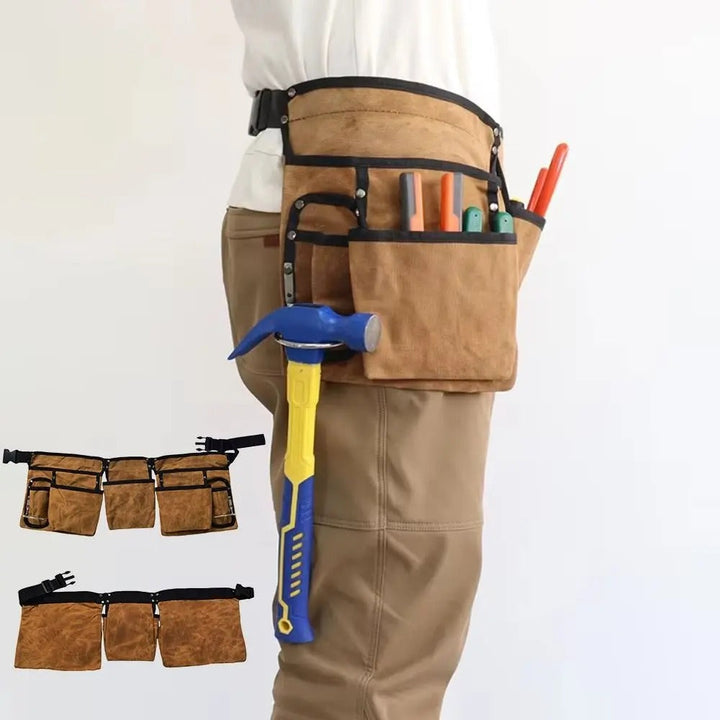 Schwerlast-Werkzeuggürtel mit 11 Taschen