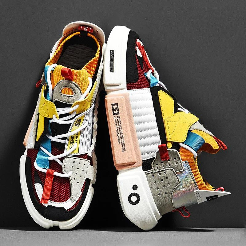 Gray AirWave casual footwear; men's comfort athletic shoes with a sleek skater streetwear design.
