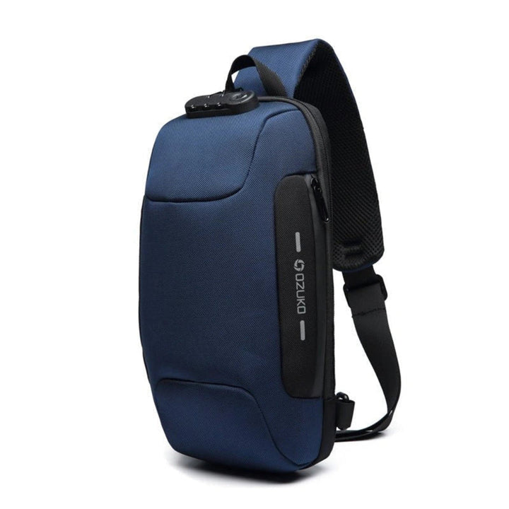 Stylish men's crossbody shoulder bag, sleek & modern. Secure daily carry for commuters, travelers & urban explorers.