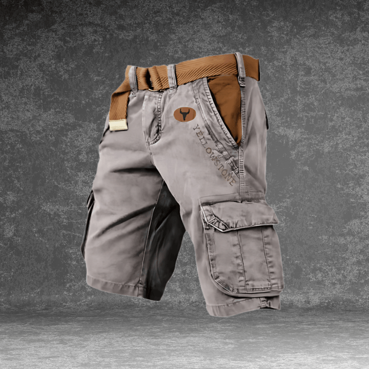 Men's breathable cargo shorts with ample pockets, perfect for comfort, utility & outdoor summer wear.