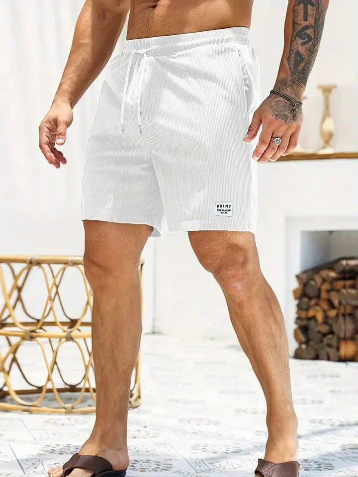 Everyday men's casual shorts, drawstring waist, relaxed fit for superior comfort.