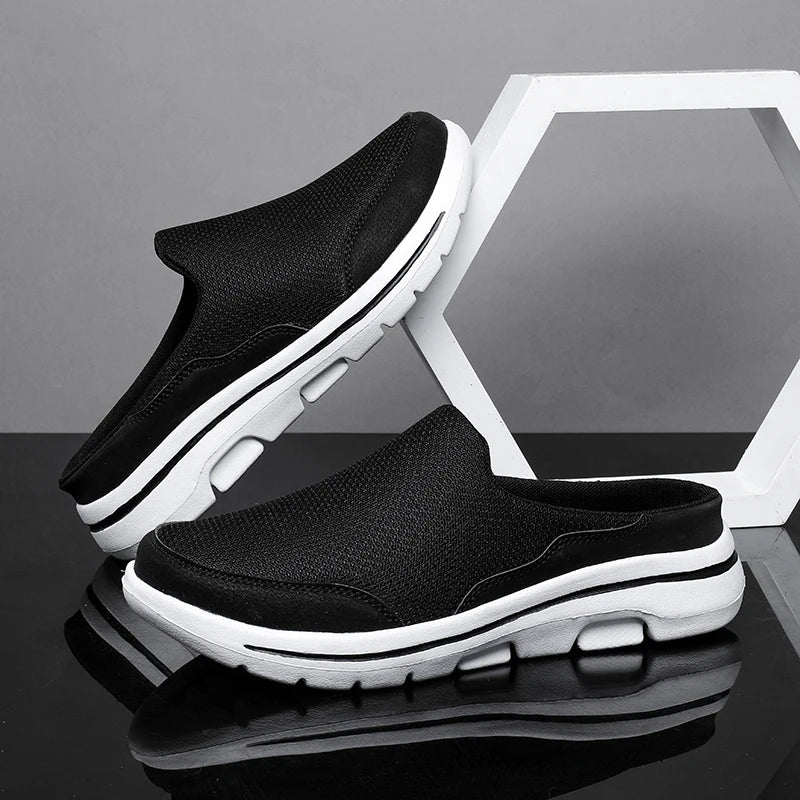 Premium men's closed-toe casual sandals, slip-on for easy and comfortable wear.