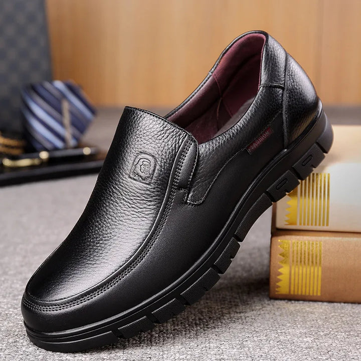 Comfortable men's slip-on loafers with durable anti-slip sole for everyday footwear.