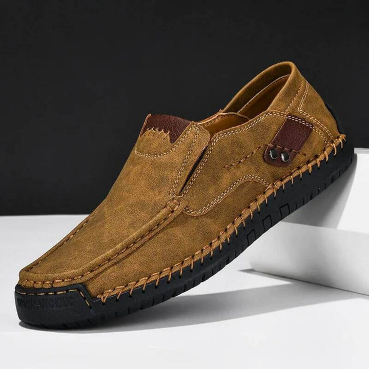 Easy-wear men's casual slip-on shoes with supportive arch design for ultimate walking comfort.