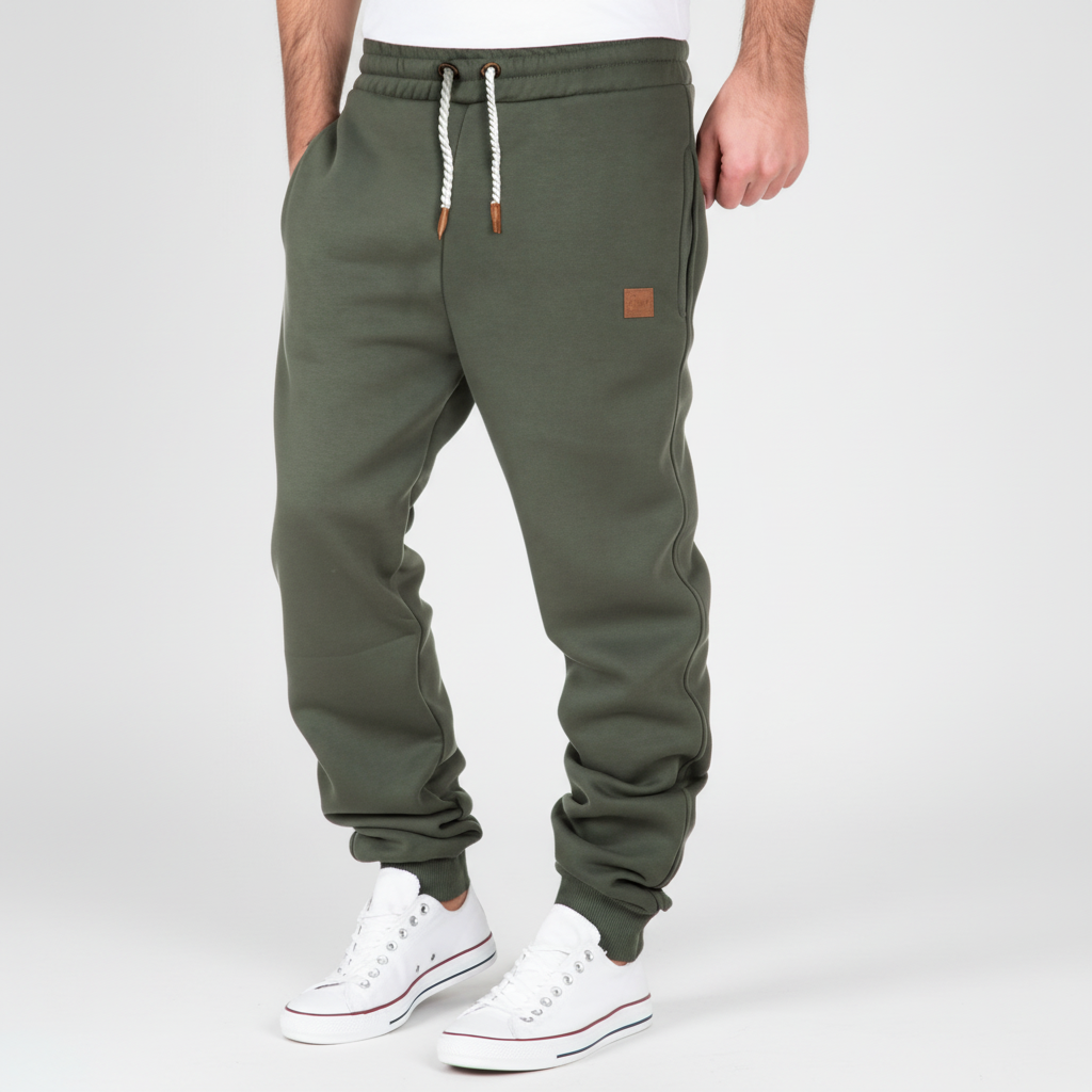 Versatile men's slim-fit joggers for activewear, casual outings, or comfortable leisure at home. Modern style.