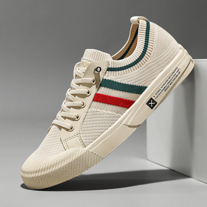 Men's lightweight breathable lace-up athletic sneakers for comfortable walking & everyday wear.