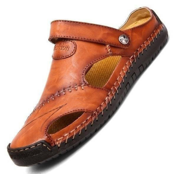 Men's comfortable orthopedic summer sandals, durable, offering excellent arch support for everyday walking.