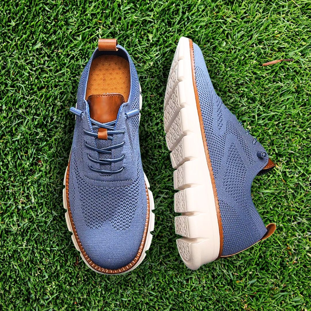 Modern design men's orthopedic walking shoes, offering support and casual style.