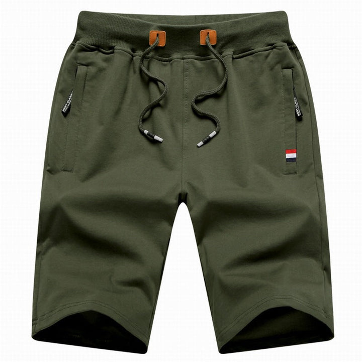 Men's Randy relaxed fit drawstring casual shorts for summer comfort with zip pockets.