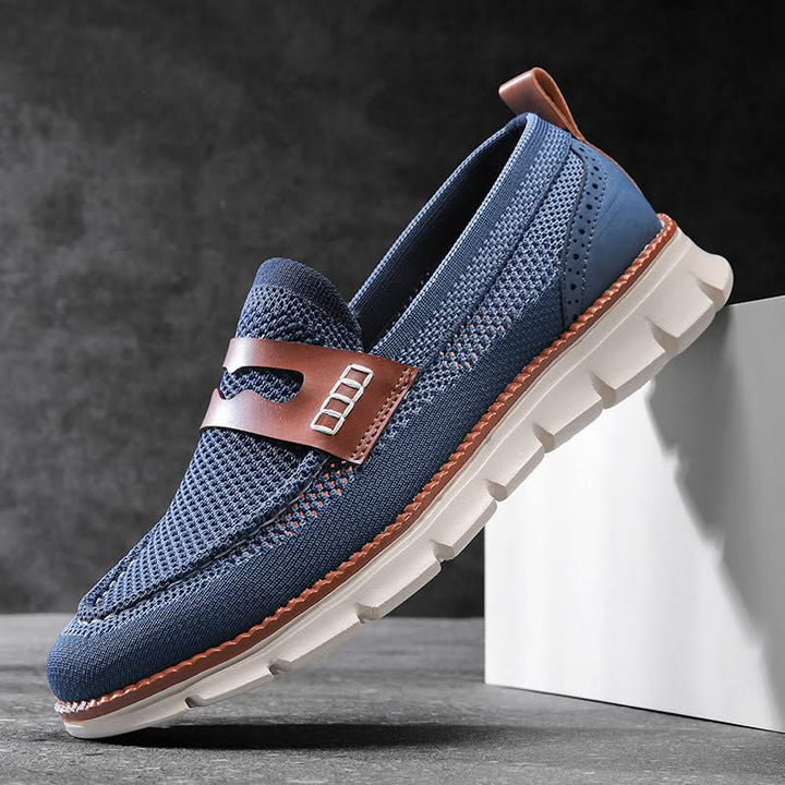 Men's Ridge loafers, modern slip-on shoes offering breathable comfort & effortless style for everyday wear.