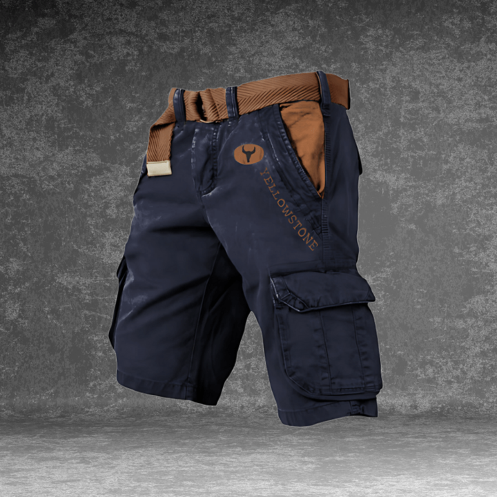 Summer-ready men's cargo shorts with multi-pocket design. Perfect for casual comfort & utility outdoor adventures.