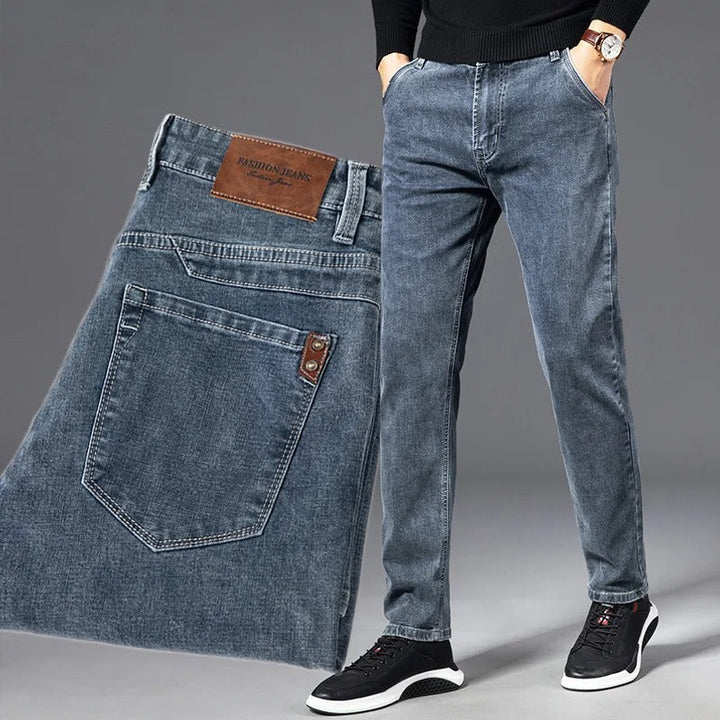 Premium men's slim fit tapered jeans, comfortable and flexible, ideal for casual everyday wear & fashion.