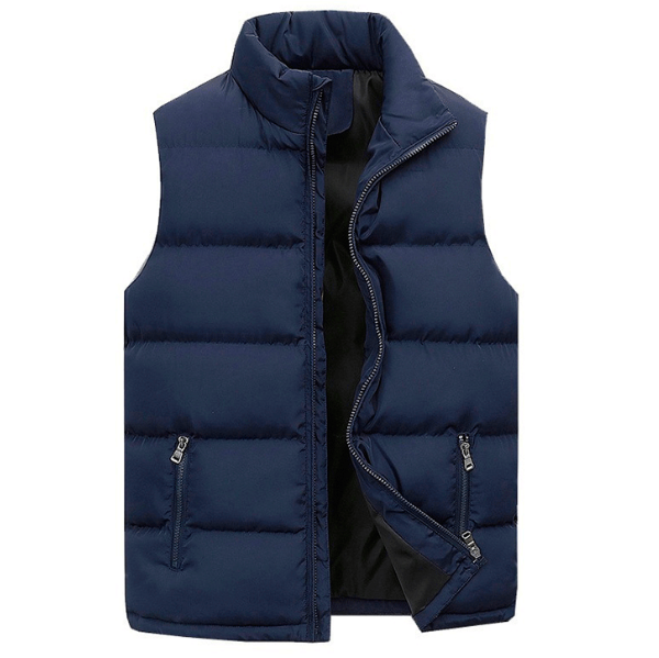 Men's fashion padded gilet, a warm zip vest for smart casual looks & essential fall/winter layering.