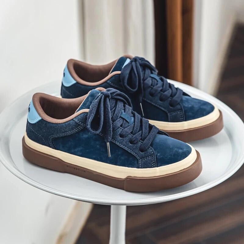 Comfortable men's retro skate sneakers. Vintage design with durable sole, ideal for casual fashion and everyday wear.