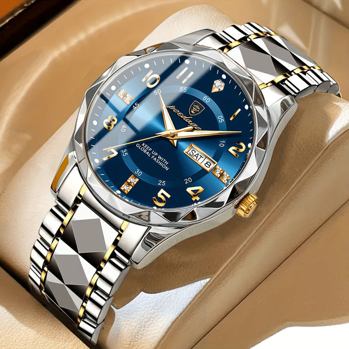 Durable men's outdoor sports watch, waterproof & shock-resistant, built for rugged use.