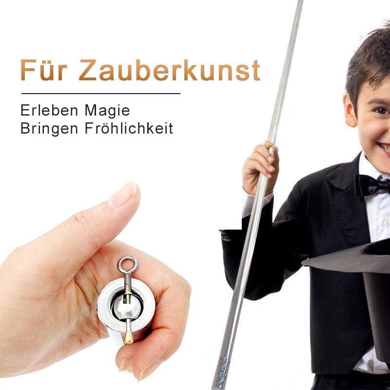 "Metall Stab kompakt in Hand, 5 cm im verstauten Zustand, für Selbstverteidigung und Zaubertricks, aus Edelstahl."