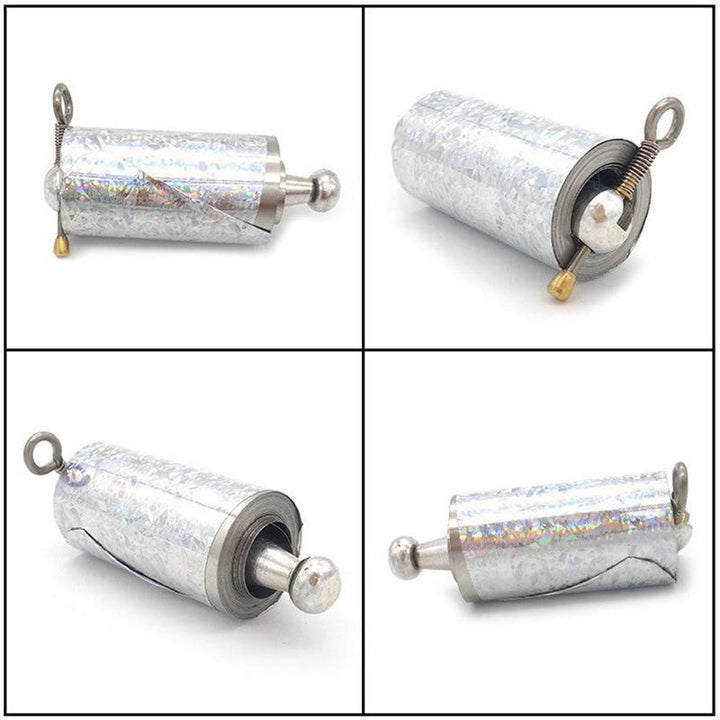 "Metall Stab kompakt in Hand, 5 cm im verstauten Zustand, für Selbstverteidigung und Zaubertricks, aus Edelstahl."