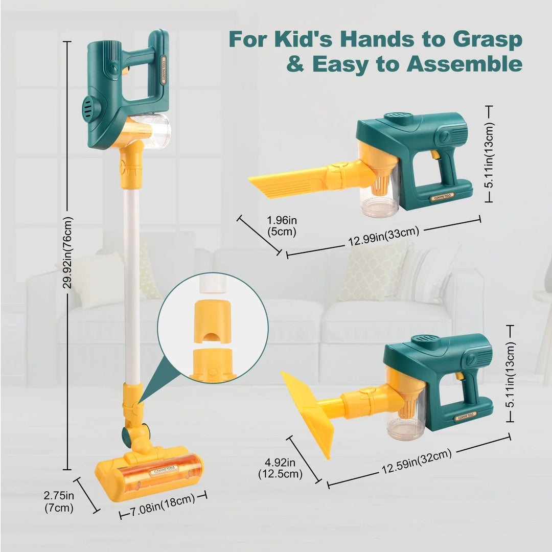 Mini-Staubsauger für Kinder, interaktives Lernspielzeug, handlich, realistisches Design, ideal für kleine Haushaltshelfer