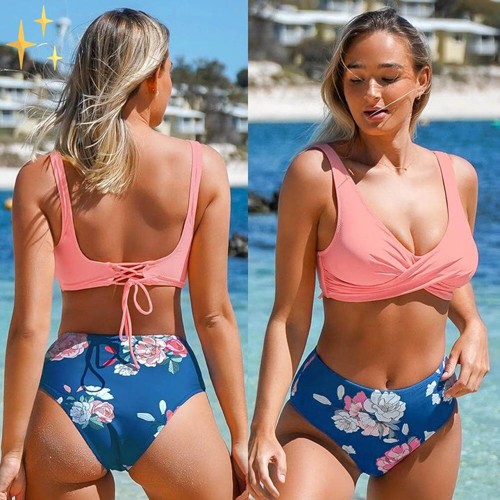 Bikini Set mit Blumenmuster