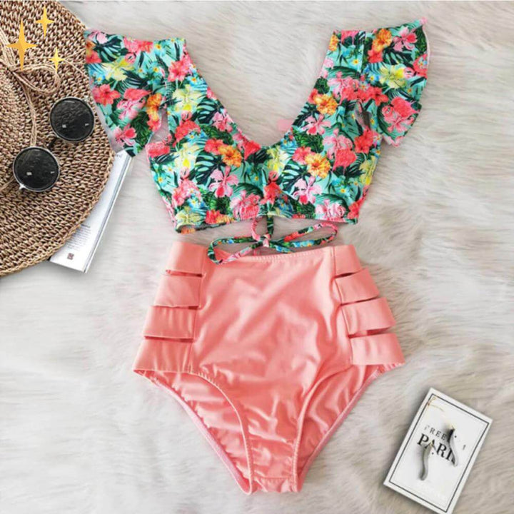 Stilvolle Bikini Set mit High Waist