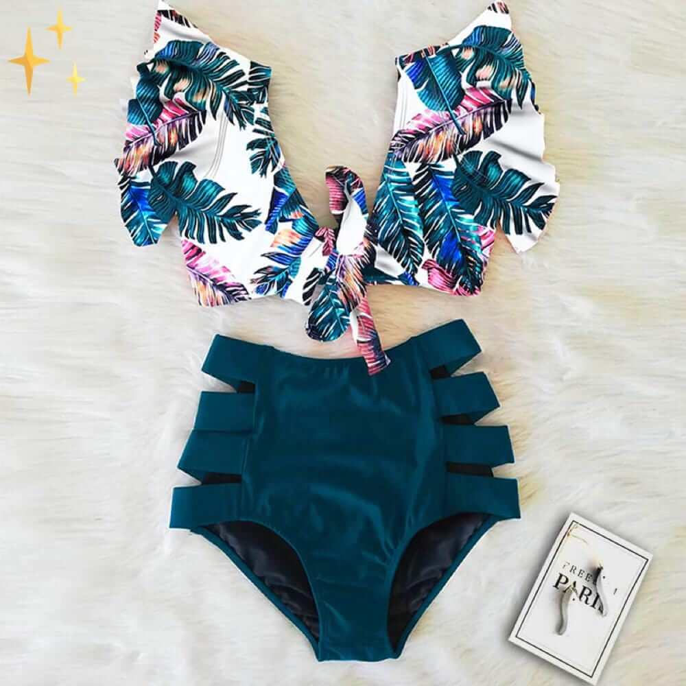 Stilvolle Bikini Set mit High Waist