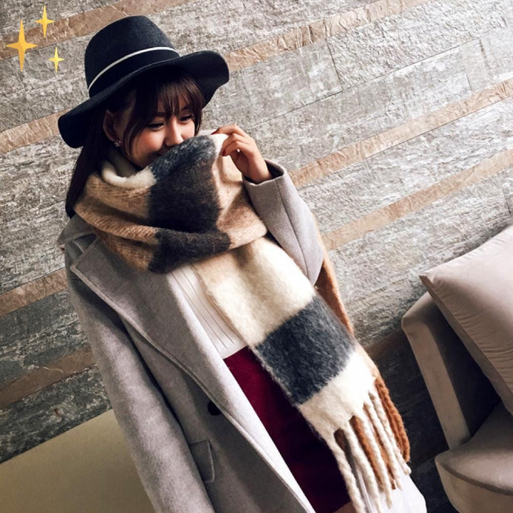 Luxuriöser Kaschmirschal mit Karo