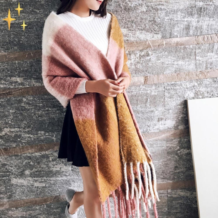 Luxuriöser Kaschmirschal mit Karo