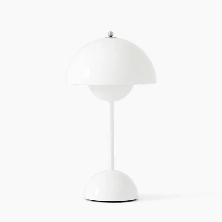 Modern touch sensitive LED table lamp for bedroom & home decor with ambient light.
