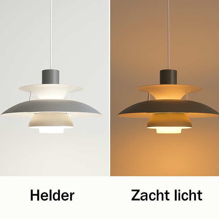 "Moderne runde LED-Deckenlampe mit dimmbarem Licht, elegantes Design, gefertigt aus Aluminium und Acrylglas"