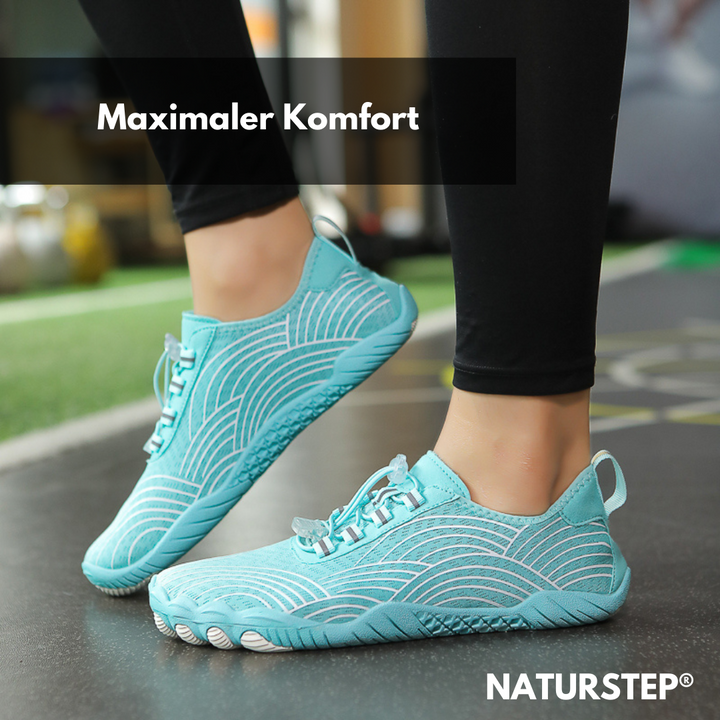 "Moderner Barfußschuh mit ergonomischem Design, unisex, in Schwarz, Rot, Pink oder Grau, perfekte Passform und Komfort"