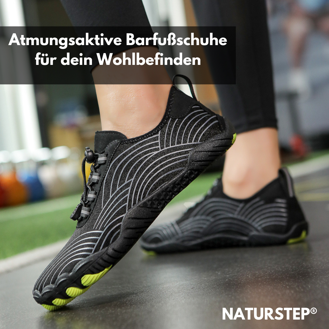 "Moderner Barfußschuh mit ergonomischem Design, unisex, in Schwarz, Rot, Pink oder Grau, perfekte Passform und Komfort"