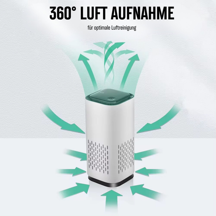 Moderner Haustier-Lufterfrischer, kompakt und stilvoll, mit LED-Farbwahl, ideal für saubere Luft im Tierhaushalt.