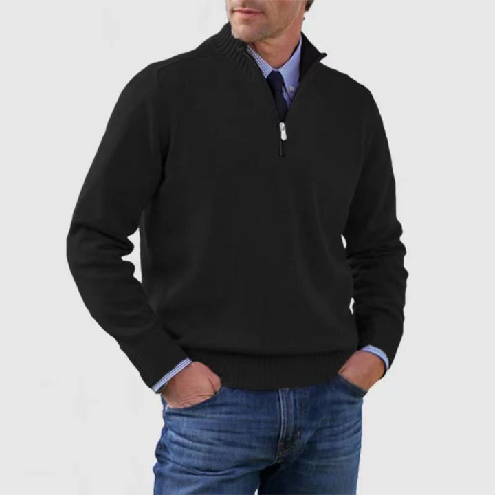 "Moderner Herren-Sweater mit Frontreißverschluss, komfortabel, lässiger Look für kühle Tage"