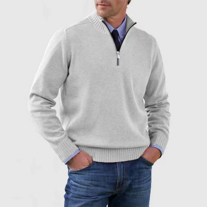 "Moderner Herren-Sweater mit Frontreißverschluss, komfortabel, lässiger Look für kühle Tage"