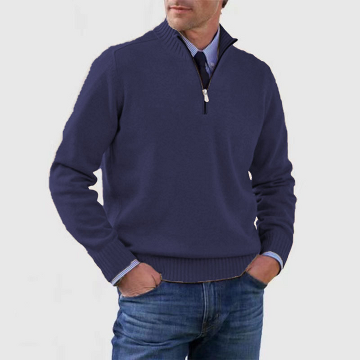 "Moderner Herren-Sweater mit Frontreißverschluss, komfortabel, lässiger Look für kühle Tage"
