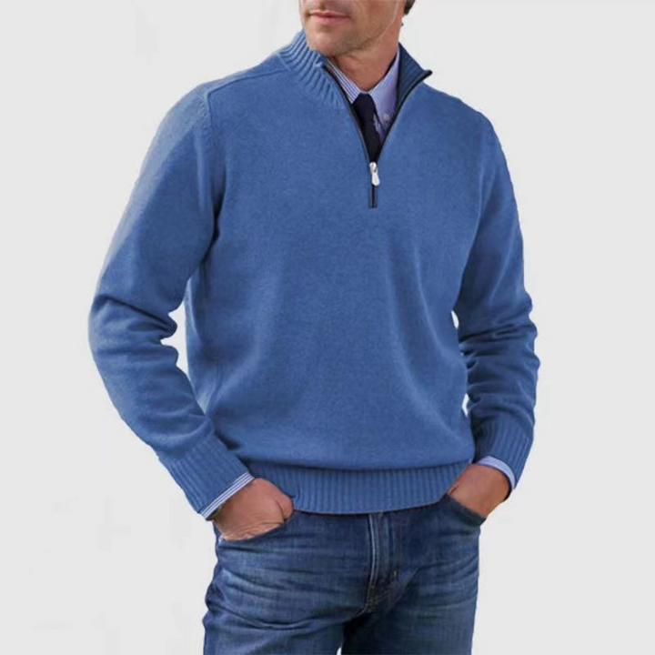"Moderner Herren-Sweater mit Frontreißverschluss, komfortabel, lässiger Look für kühle Tage"