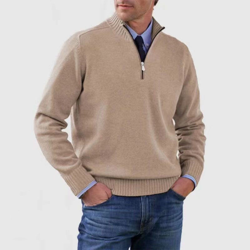 "Moderner Herren-Sweater mit Frontreißverschluss, komfortabel, lässiger Look für kühle Tage"