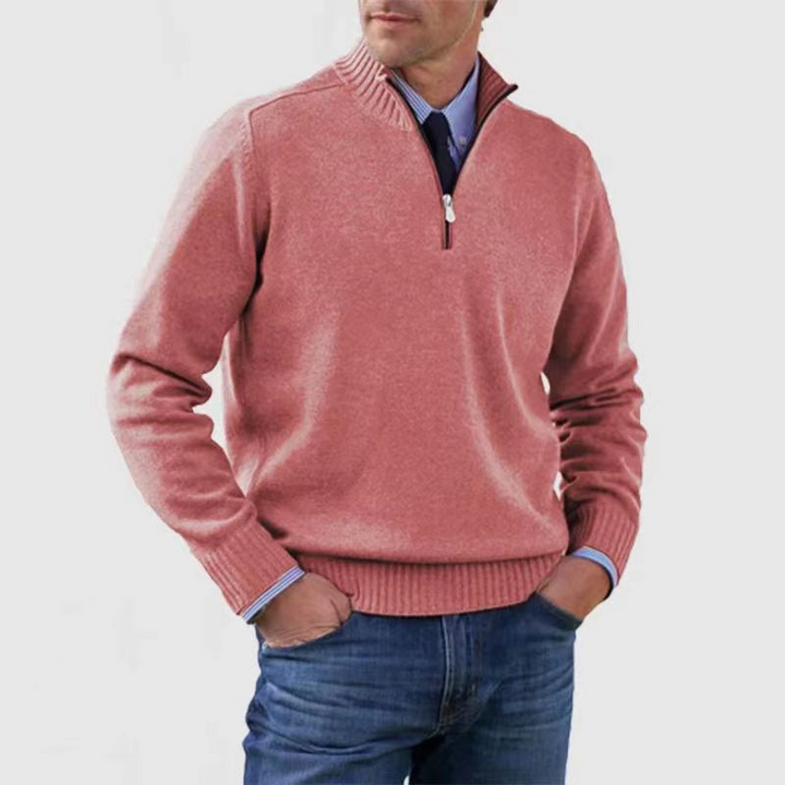 "Moderner Herren-Sweater mit Frontreißverschluss, komfortabel, lässiger Look für kühle Tage"