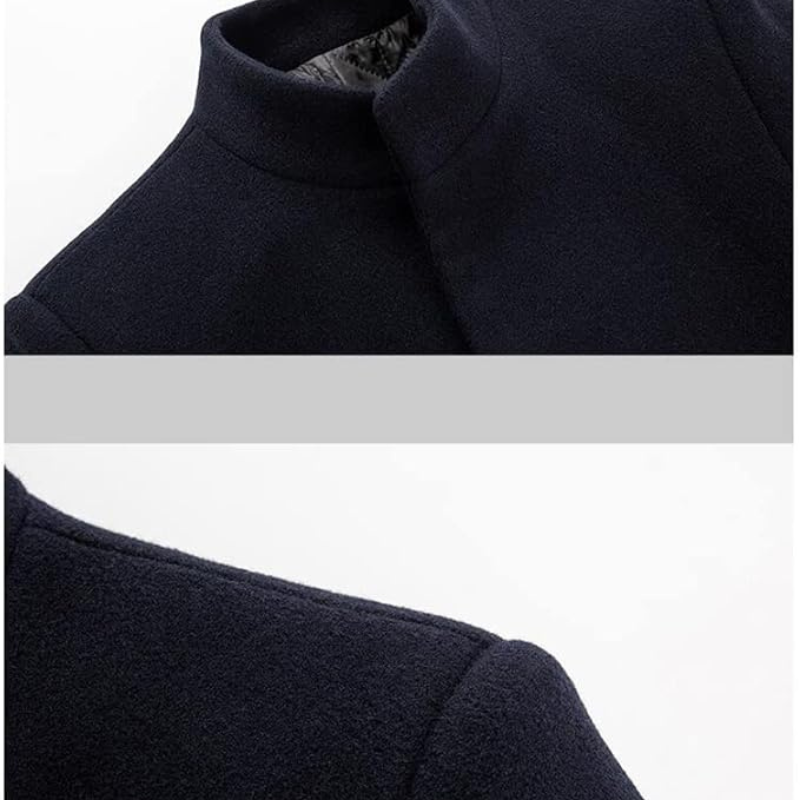 Moderner Herrenmantel für Herbst/Winter, eleganter Schnitt, wärmendes Innenfutter, längerer Schutz, vielseitig kombinierbar.