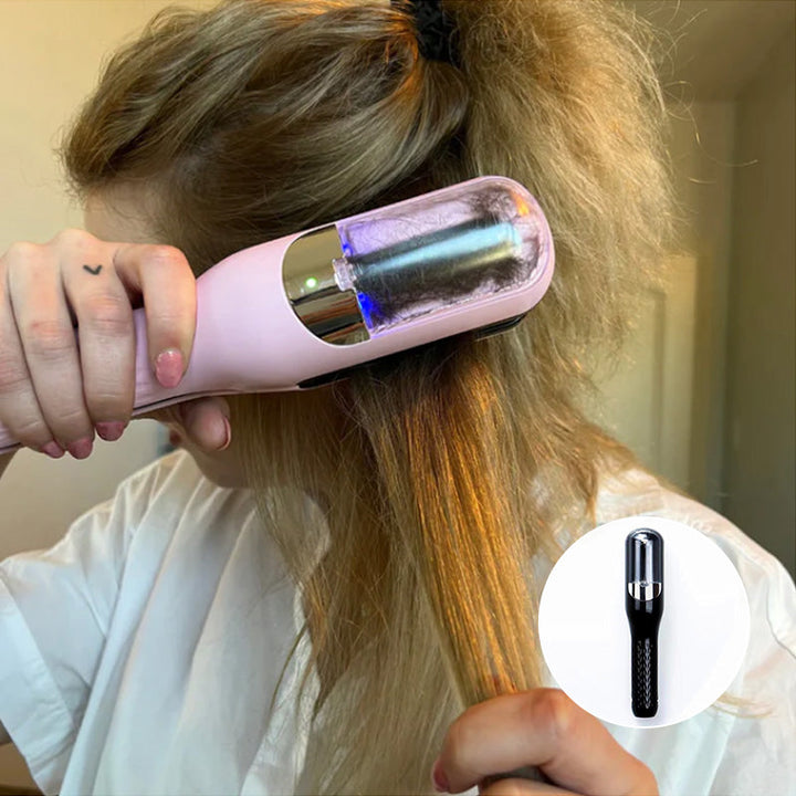 "Multifunktionales 2-in-1 Gerät für Haarglättung und Locken, stilvolles Design, perfekt für vielseitige Frauenfrisuren."